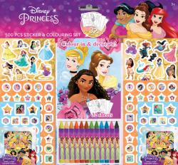 Jiri Models Samolepkový set s omalovánkami a voskovkami 500ks Disney Princezny Jiri Models Samolepkový set s omalovánkami a voskovkami 500ks Disney Princezny