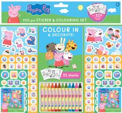 Jiri Models Samolepkový set s omalovánkami a voskovkami Peppa Pig
