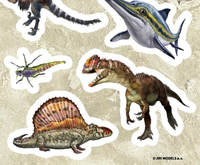 Jiri Models Samolepky Dinosauři klasické / foliové / s glitry