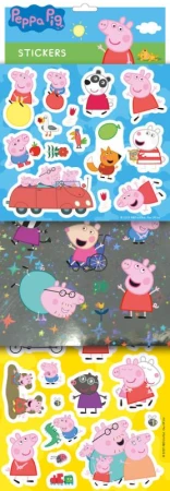 Jiri Models Samolepky prasátko Peppa Pig klasické / foliové / s glitry Jiri Models Samolepky prasátko Peppa Pig klasické / foliové / s glitry