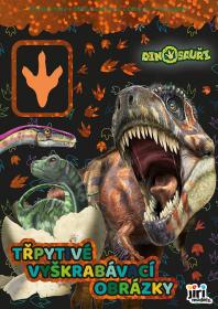 Jiri Models Třpytivé vyškrabávací obrázky + omalovánky Dinosauři