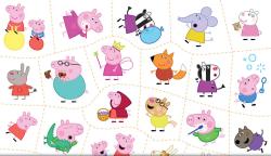 Jiri Models Velký set sešit s tetováním Peppa Pig