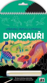 Jiri Models Vyškrabuj, objevuj, vybarvuj Dinosauři kreativní sešit Jiri Models Vyškrabuj, objevuj, vybarvuj Dinosauři kreativní sešit