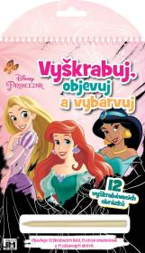 Jiri Models Vyškrabuj, objevuj, vybarvuj Disney Princezny kreativní sešit