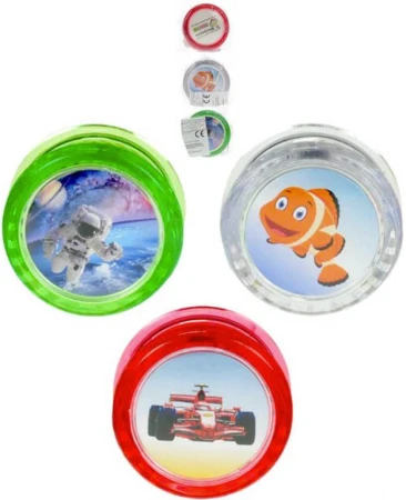 Jo Jo (yo-yo) s obrázkem 6cm v sáčku plast různé druhy Jo Jo (yo-yo) s obrázkem 6cm v sáčku plast různé druhy