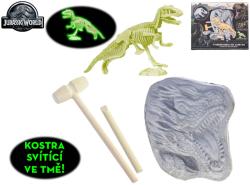 Jurský svět malý paleontolog set pro tesání kostry T-Rexe svítí ve tmě