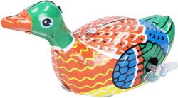 Kachna natahovací retro kovová 10cm na klíček v krabici