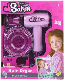 Kadeřnický dětský set funkční fén se dvěma nástavci na baterie Kadeřnický dětský set funkční fén se dvěma nástavci na baterie