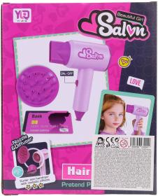 Kadeřnický dětský set funkční fén se dvěma nástavci na baterie