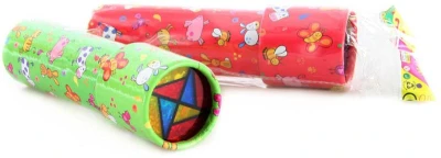 Kaleidoskop 16cm so zvieratkami detský krasohľad 2 druhy tvrdý kartón