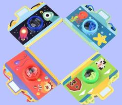 Kaleidoskop dětský krasohled fotoaparát kukátko karton/plast 4 druhy