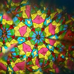 Kaliedoskop dětský plastový krasohled 20cm kukátko 2 druhy