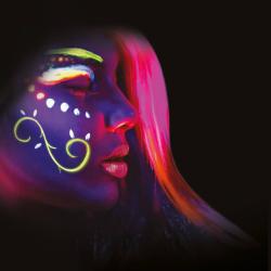 KARNEVAL Barva neonová na obličej a tělo UV 6 barev