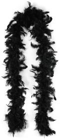 KARNEVAL Boa černé šála s peřím 2m (karnevalový doplněk) KARNEVAL Boa černé šála s peřím 2m (karnevalový doplněk)