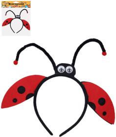 KARNEVAL Čelenka beruška (karnevalový doplněk)