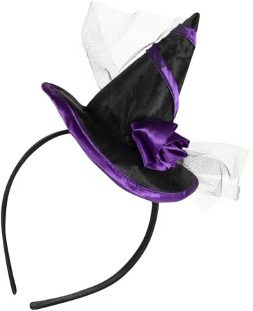 KARNEVAL Čelenka klobouček s květinou (karnevalový doplněk)
