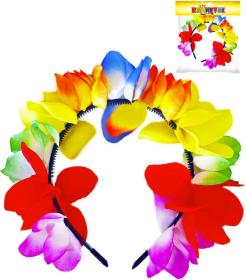 KARNEVAL Čelenka květinová Hawaii dospělá (karnevalový doplněk)