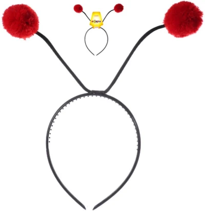 KARNEVAL Čelenka s tykadly beruška dětská (karnevalový doplněk) KARNEVAL Čelenka s tykadly beruška dětská (karnevalový doplněk)