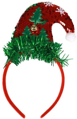 KARNEVAL Čelenka vánoční Santa (karnevalový doplněk)