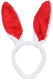 KARNEVAL Čelenka zajíček s ušima 2 barvy (karnevalový doplněk)