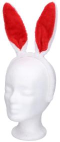 KARNEVAL Čelenka zajíček s ušima 2 barvy (karnevalový doplněk)