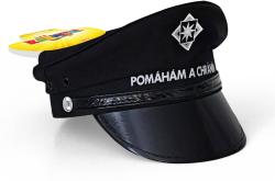 KARNEVAL Čepice dětská policejní s nápisem (karnevalový doplněk)