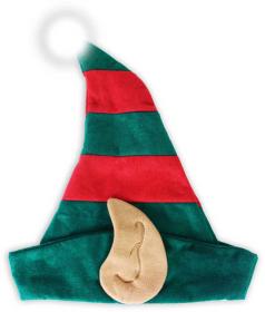 KARNEVAL Čepice elf s ušima pro dospělé (karnevalový doplněk)