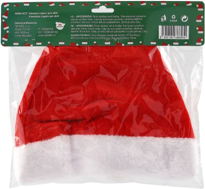 KARNEVAL Čepice vánoční Santa Claus (karnevalový doplněk)