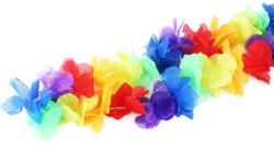 KARNEVAL Hawaii náhrdelník 100cm duhový (karnevalový doplněk)