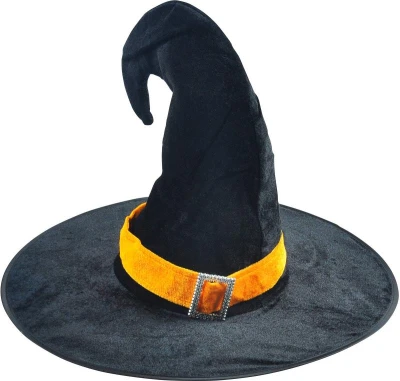 KARNEVAL Klobouk čarodějnický černý (karnevalový doplněk) KARNEVAL Klobouk čarodějnický černý (karnevalový doplněk)