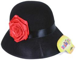 KARNEVAL Klobouk dámský dospělý černý (karnevalový doplněk)