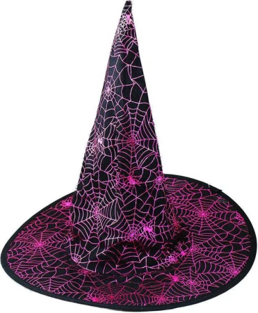 KARNEVAL Klobouk dospělý pavučina čaroděj fialový (karnevalový doplněk) KARNEVAL Klobouk dospělý pavučina čaroděj fialový (karnevalový doplněk)