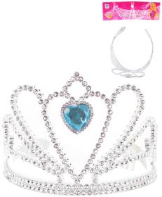 KARNEVAL Korunka zimní princezna srdíčko (karnevalový doplněk)