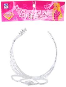 KARNEVAL Korunka zimní princezna srdíčko (karnevalový doplněk)