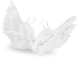 KARNEVAL Křídla andělská s peřím 50cm (karnevalový doplněk)