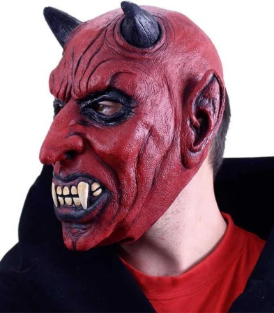 KARNEVAL Maska celoobličejová čert s ušima latex (karnevalový doplněk) KARNEVAL Maska celoobličejová čert s ušima latex (karnevalový doplněk)