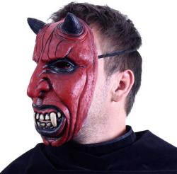 KARNEVAL Maska čert latex (karnevalový doplněk)