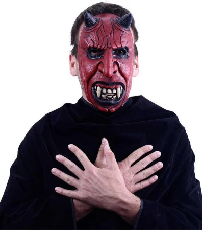 KARNEVAL Maska čert latex (karnevalový doplněk)
