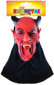 KARNEVAL Maska čerta vypláznutý jazyk (karnevalový doplněk)