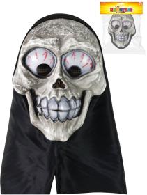 KARNEVAL Maska lebka s šátkem (karnevalový doplněk)