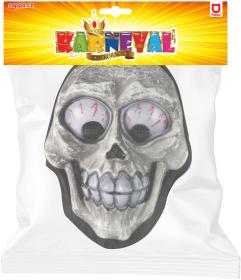 KARNEVAL Maska lebka s šátkem (karnevalový doplněk)