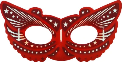KARNEVAL Maska na obličej svítící ve tmě různé druhy (karnevalový doplněk)