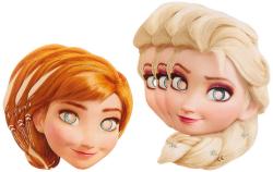 KARNEVAL Maska papírová Frozen set 6ks (karnevalový doplněk)