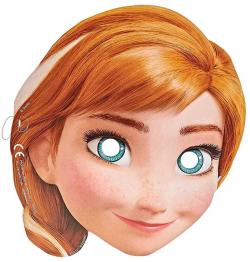 KARNEVAL Maska papírová Frozen set 6ks (karnevalový doplněk)
