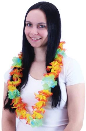 KARNEVAL Náhrdelník Hawaii 100cm květinový (karnevalový doplněk) KARNEVAL Náhrdelník Hawaii 100cm květinový (karnevalový doplněk)