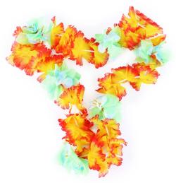 KARNEVAL Náhrdelník Hawaii 100cm květinový (karnevalový doplněk)