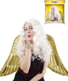 KARNEVAL Paruka Anděl dlouhé vlasy dospělá (karnevalový doplněk)