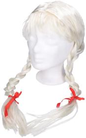 KARNEVAL Paruka blond s copánky (karnevalový doplněk)