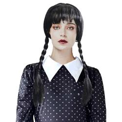 KARNEVAL Paruka černé vlasy (karnevalový doplněk)