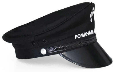 KARNEVAL Policejní čepice Pomáhám a chráním dospělá (karnevalový doplněk)